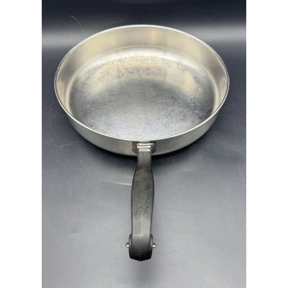 Vintage Farberware Stainless Steel 10” Skillet Frying Pan No Lid USA Made